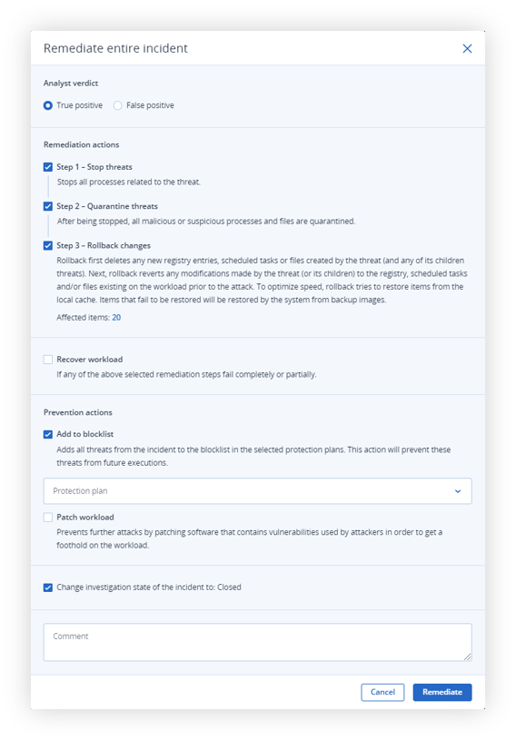MicroLogic Sentinel ransomware rollback — restoring encrypted files